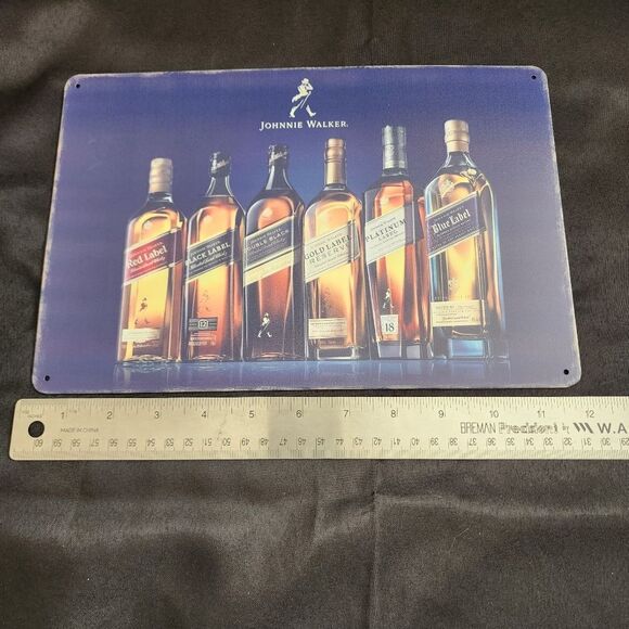 Johnnie Walker Metal Pub Bar Poster - Picture 4 of 4